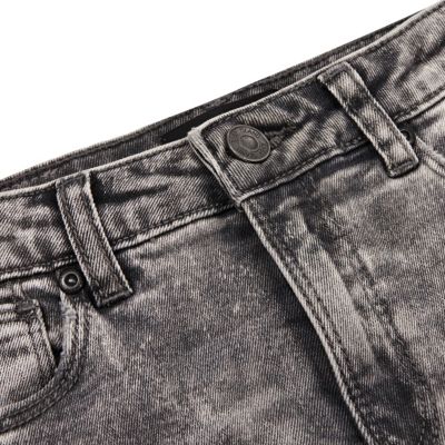 Boys grey Side paint splatter skinny jeans